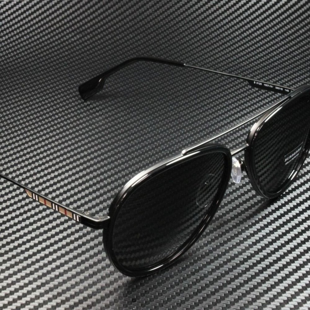 Burberry Dark 59mm Men's Sunglasses - Picture 3 of 5